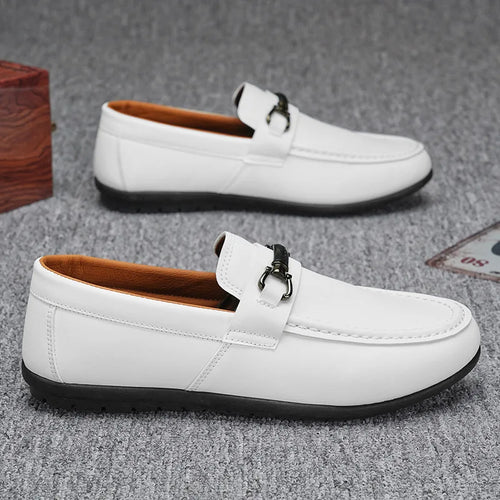 2025 new fashion casual trend British wind low-help loafers a slip-on round head casual sports shoes