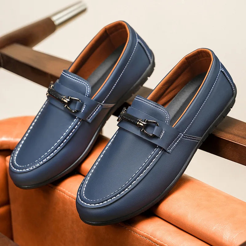 2025 new fashion casual trend British wind low-help loafers a slip-on round head casual sports shoes
