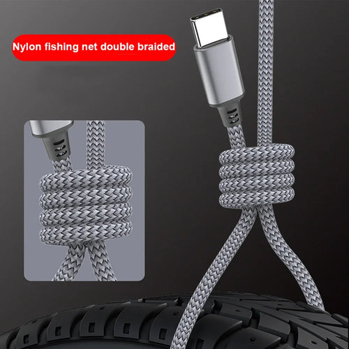 60W Extension Cable Type C To Type C 1M/2M/3M/5M/8M Cable PD Fast Charger Data Cable Type C Data Line For iPhone Xiaomi Samsung