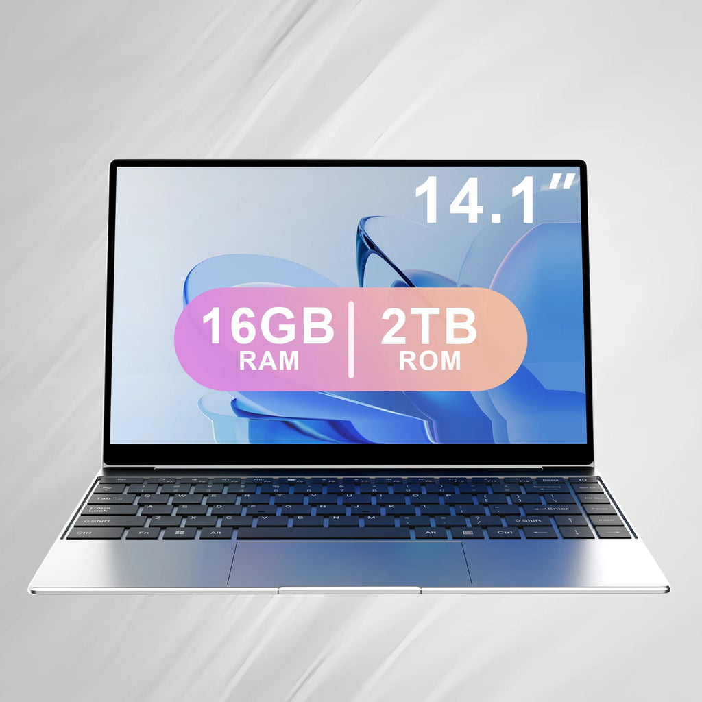 New Ultra Slim Laptop 14.1" 16GB RAM 2TB Intel Gaming