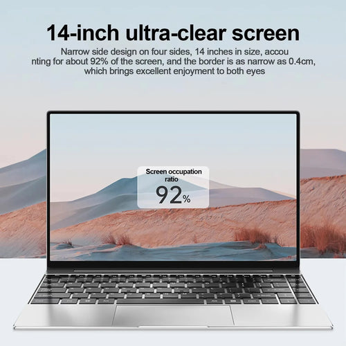 New Ultra Slim Laptop 14.1" 16GB RAM 2TB Intel Gaming