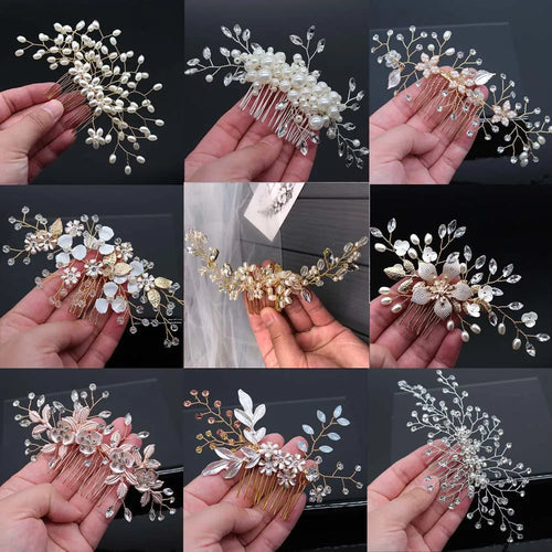 Bridal Hair Accessories Crystal Peals Hair