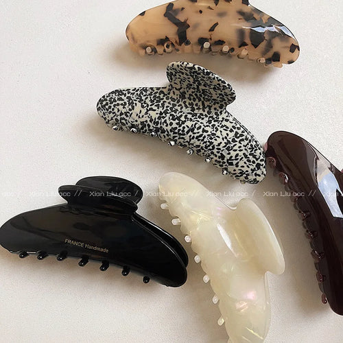Acetate Large Plate Hair Claws Fashion Hair Clips