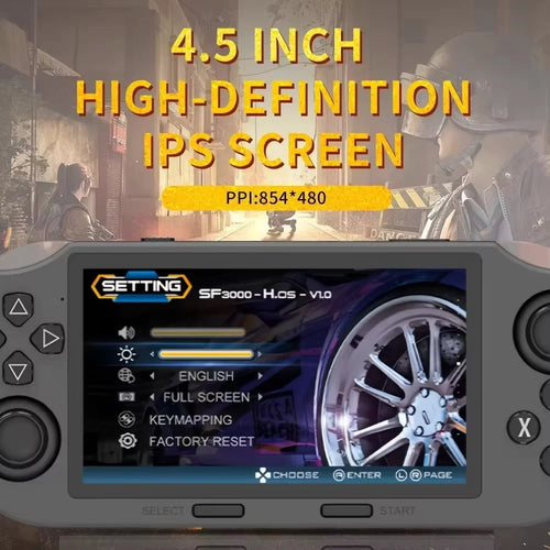 SF3000 Retro Handheld Video Game 3000mAh Portable Linux System