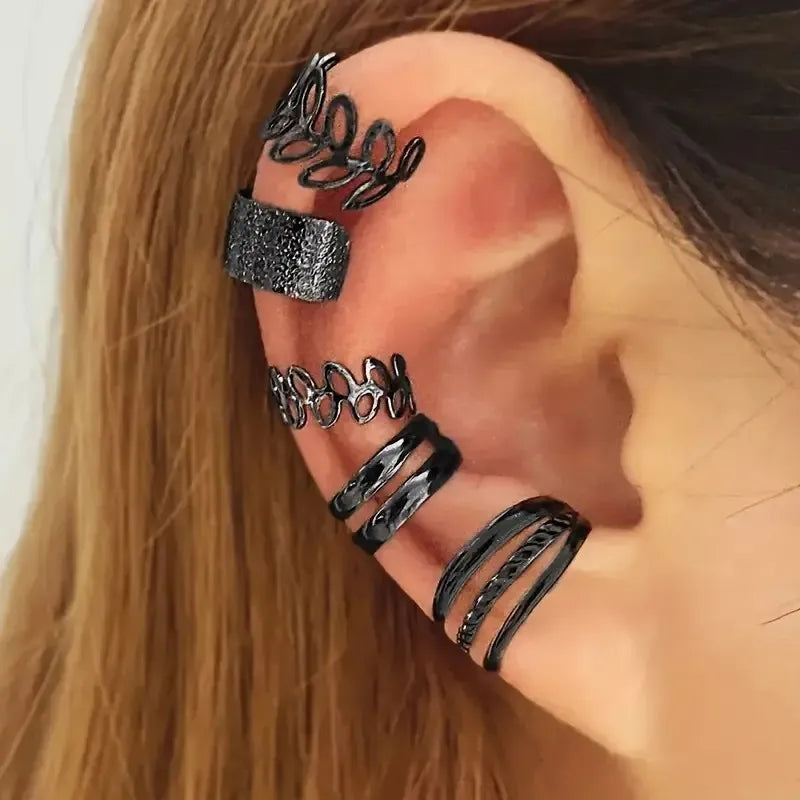 5pcs/set Trendy Elegant Design Ear Cuff CLIP EARRINGS