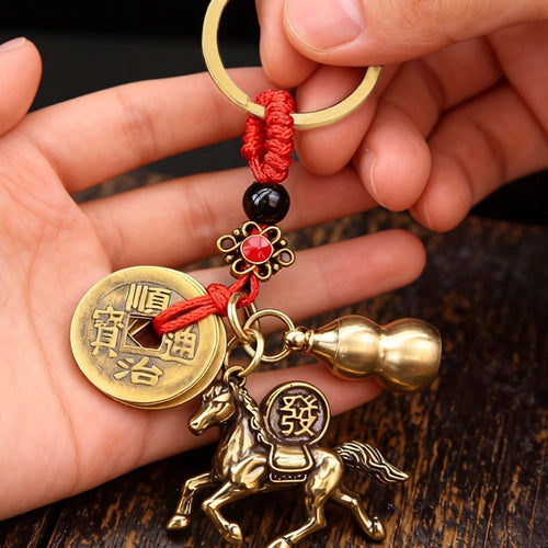 Horse Lucky Pendant Keychain