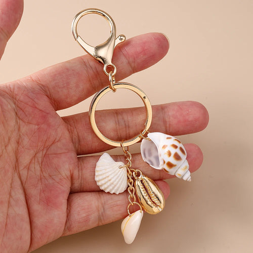Beach Shell Keychain Women Girls