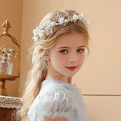 Children's Headwear Elegant Flower Wreath Fairy Crown