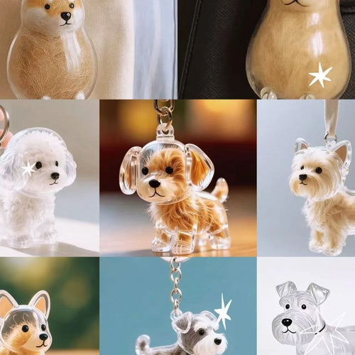 Dog Cat Hair Keychain