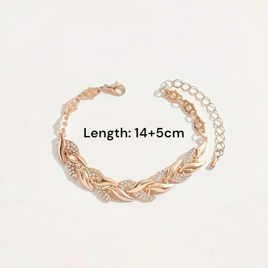 2PCS Elegant Design Glass Rhinestone Chain