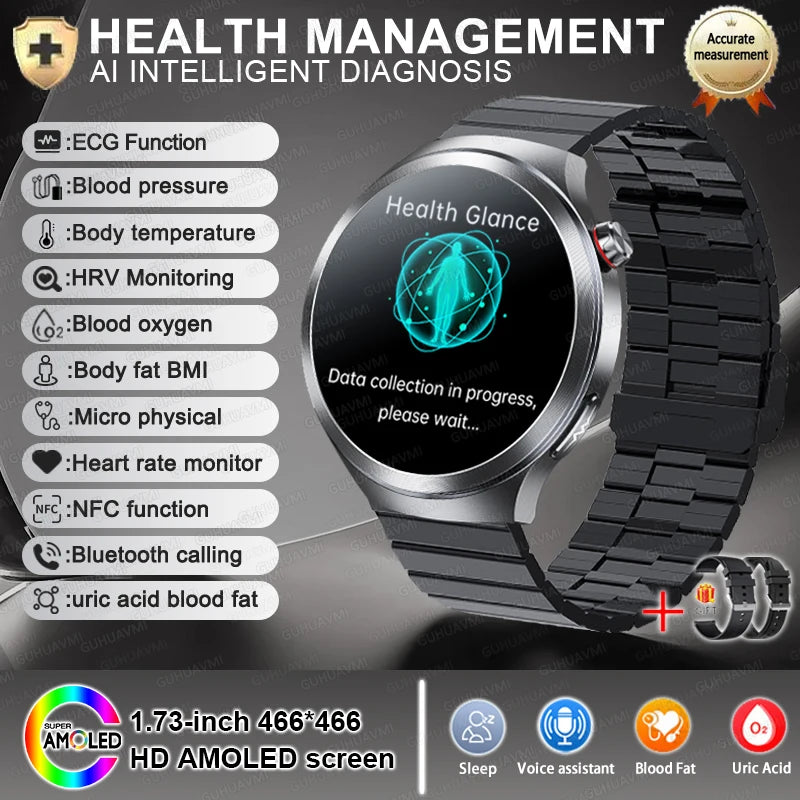 Sapphire 1.73" Health Tracker Smartwatch