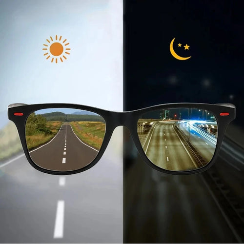 Night Vision Glasses PC Frame Polarized Sunglasses for Men