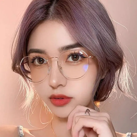 Glasses Classic Vintage Anti-blue Light Eyeglasses Women Men