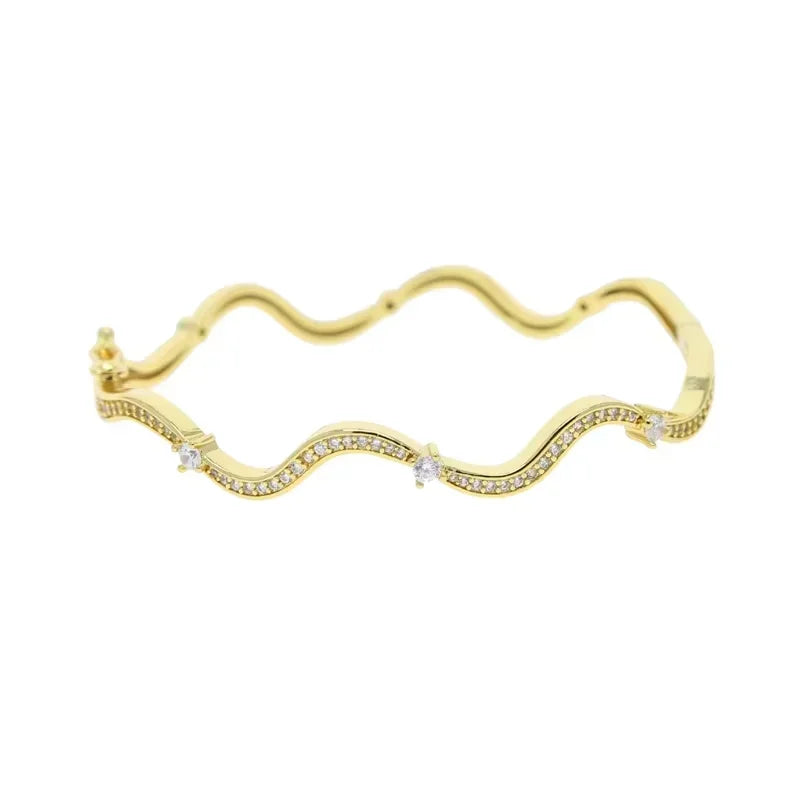 Fashionable Women's  Bracelet Ring Earring Necklace Set