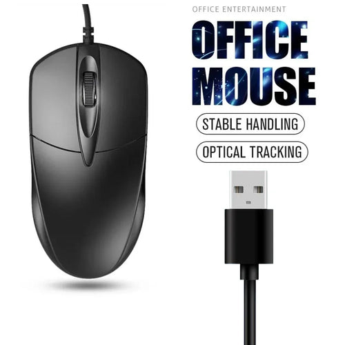 Wired Mouse Laptop Home Office Mouse Anti Slip Roller