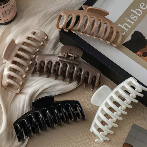 Silicone Material Hair Claw Clip Crab Barrette Women
