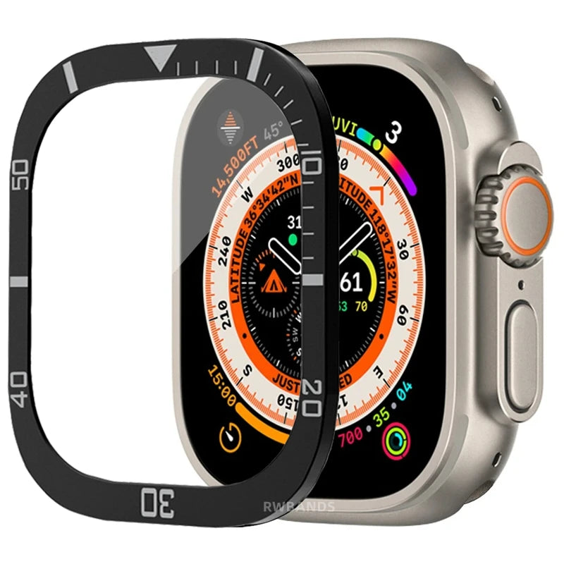 Aluminium Alloy Case+Tempered Glass for Apple Watch Ultra