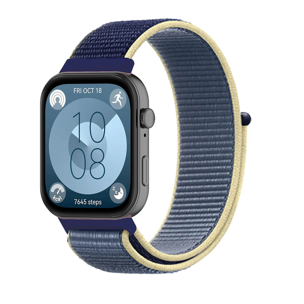 Nylon Strap For Huawei Watch Fit 4 3 Woven Sports Smartwatch