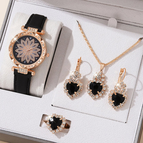 Watches Sets Gifts for Women Crystal Bling watch Jewelry Kit