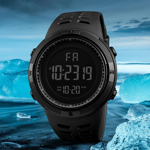 Men Digital Sports Waterproof Casual Watch