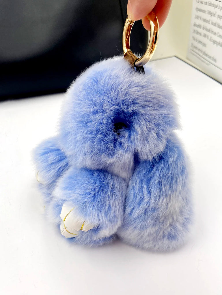 【BunnyLulu】Handmade Soft Bunny PomPom Keychain
