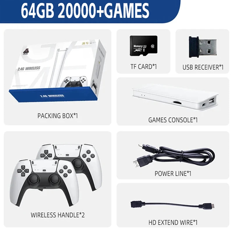 M15 retro game console 64GB 20000+game