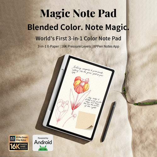 Pad Android 14 White Graphic Tablet Business Digital Writing Notebook