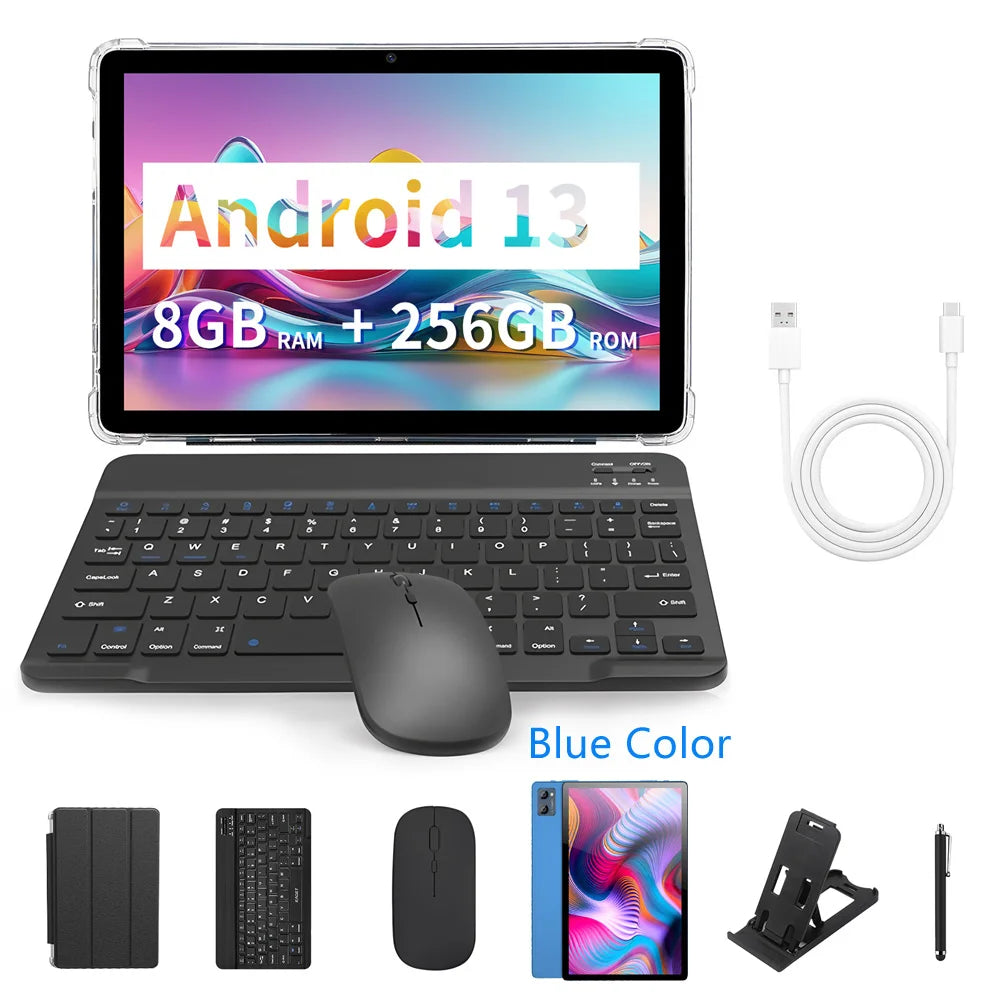 Tablets Octa Core 8GB+256GB ROM HD Display Double SIM