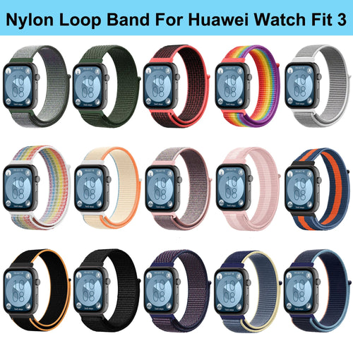 Nylon Strap For Huawei Watch Fit 4 3 Woven Sports Smartwatch