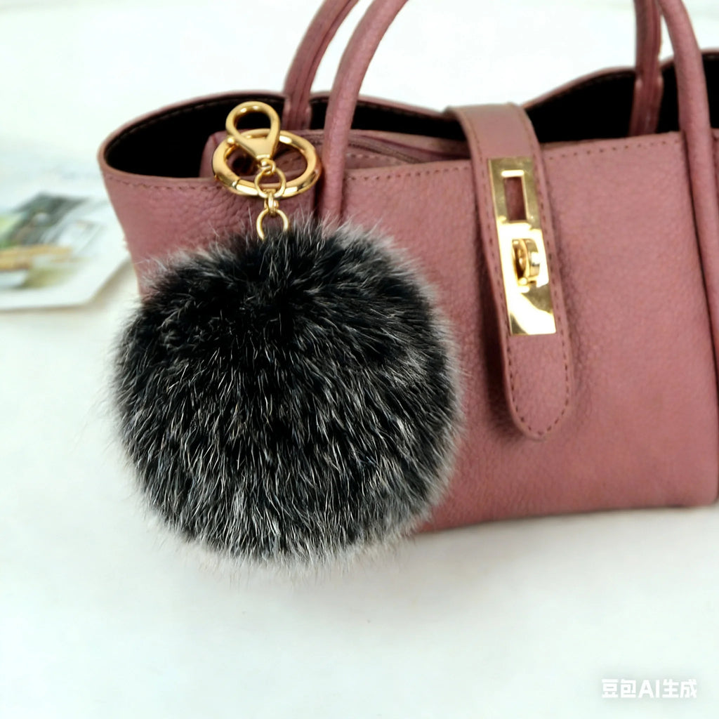 Metal Ring Pendant Bag Charm For Women