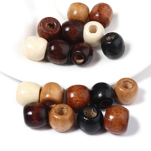 100pcs/Lot 9 11mm Natural Wooden Beads for Jewelry Making