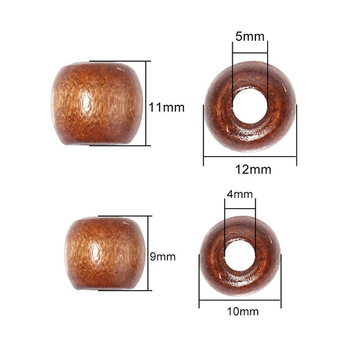100pcs/Lot 9 11mm Natural Wooden Beads for Jewelry Making
