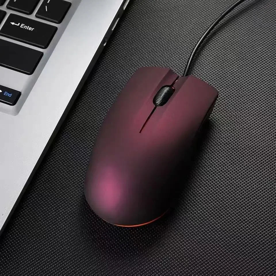 Computer Office mouse Non-slip matte texture Wired mouse
