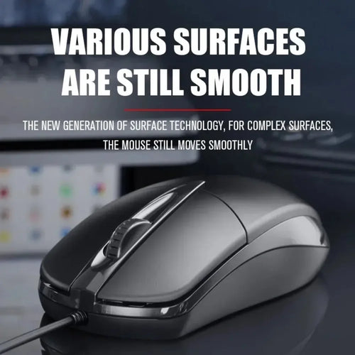 Wired Mouse Laptop Home Office Mouse Anti Slip Roller
