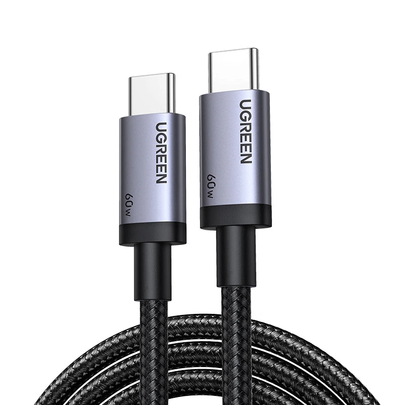 UGREEN USB C Cable PD60W Fast Charge Cable for iPhone 17 16 15 Samsung S25 S24 iPad MacBook Air Xiaomi Fast charging Data Cable