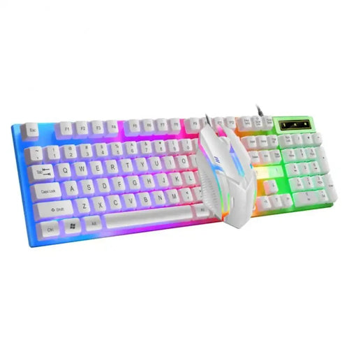 Colorful LED Backlit USB Keyboard and Mouse Combo