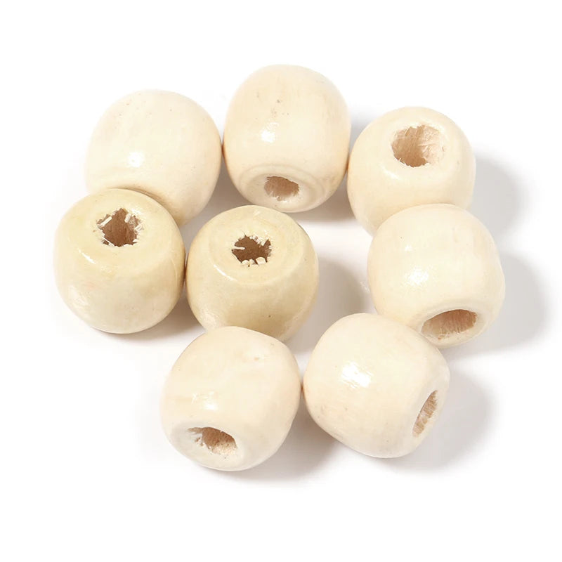 100pcs/Lot 9 11mm Natural Wooden Beads for Jewelry Making