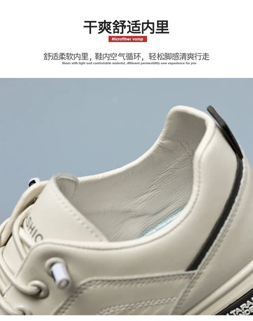 Summer new breathable small white shoes men's trend with low-top leather shoes sneakers casual board shoes fashion shoes